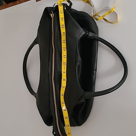 Kate Spade♠️New York Large Black Pebbled Leather Macdougal Alley Stevie Satchel - Picture 8 of 16